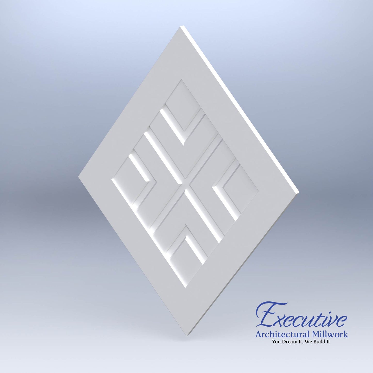 Diamond Chevron Faux Window Panel