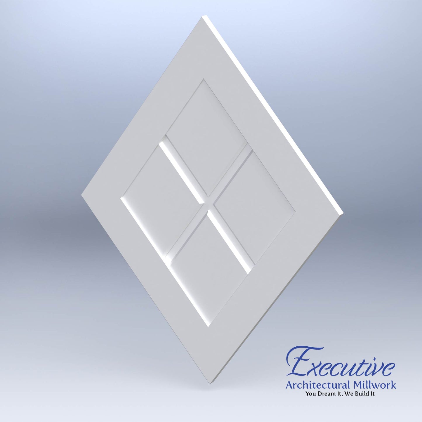 Diamond Faux Window Panel