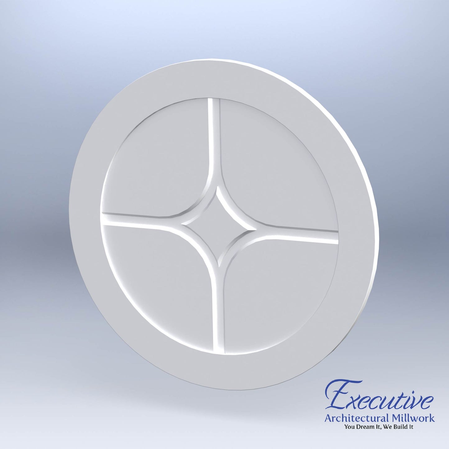 Star Circle Faux Window Panel