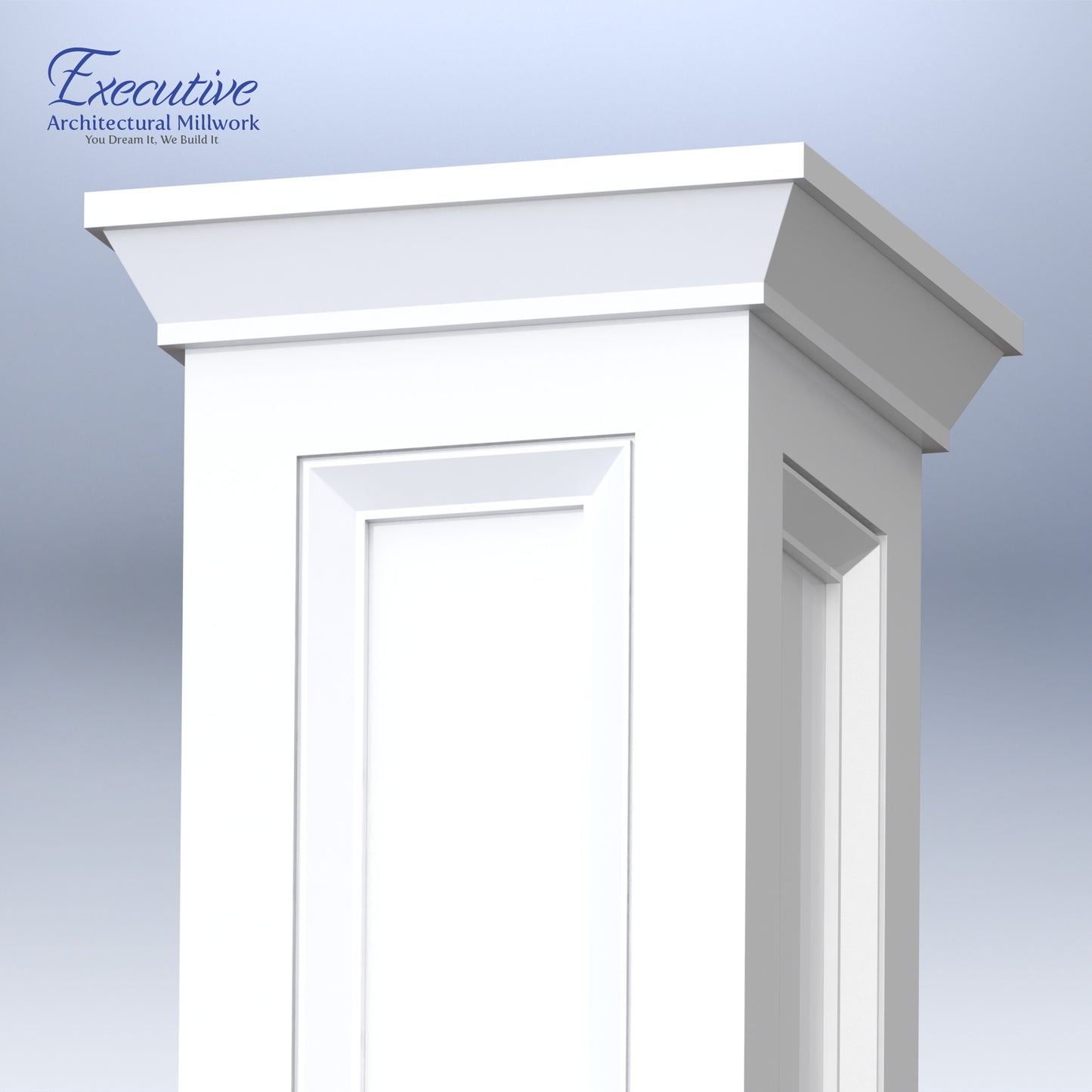 EAM Beveled Cap - Panel PVC Moulding