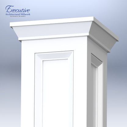 EAM Beveled Cap - Panel PVC Moulding