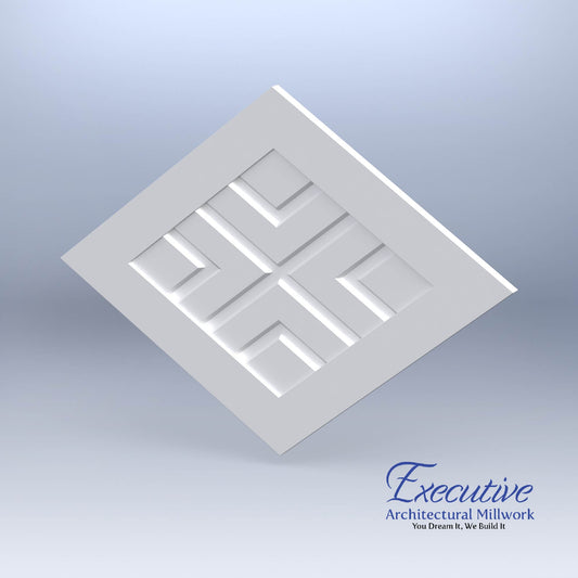Diamond Chevron Faux Window Panel