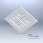 Diamond Chevron Faux Window Panel