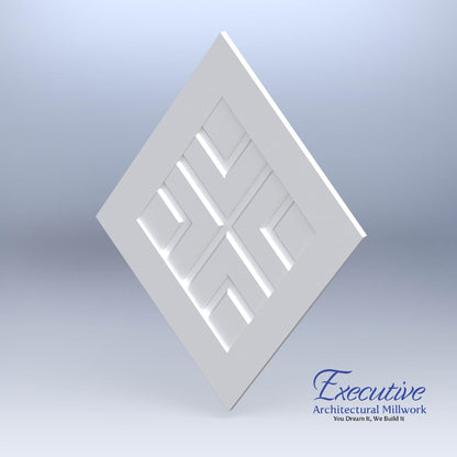 Diamond Chevron Faux Window Panel
