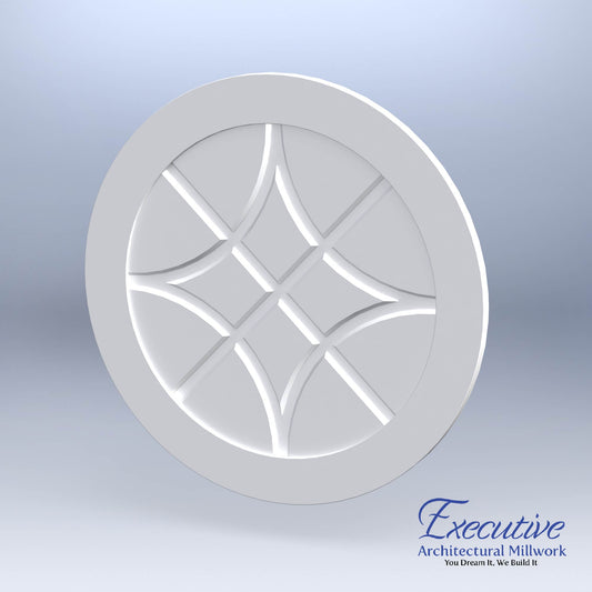 Diamond Circle Faux Window Panel