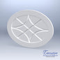Diamond Oval Faux Window Panel