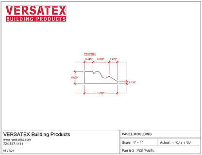 Versatex PVC Panel Moulding