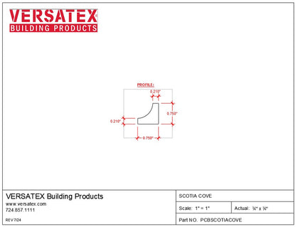 Versatex PVC Cove Moulding