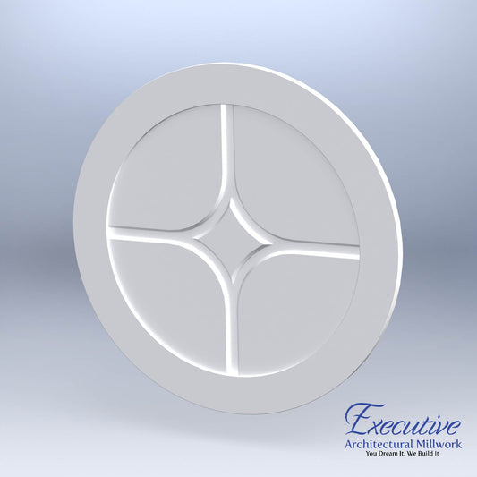 Star Circle Faux Window Panel