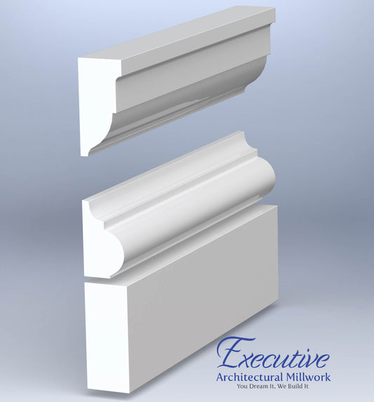 Tuscan PVC Capital and Base Moulding kit