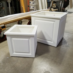 PVC Planter Box , Recessed Panel With Mouldings, No rot flower boxes