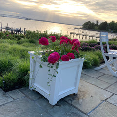 Versatex PVC Planter box with inlaid mouldings.
